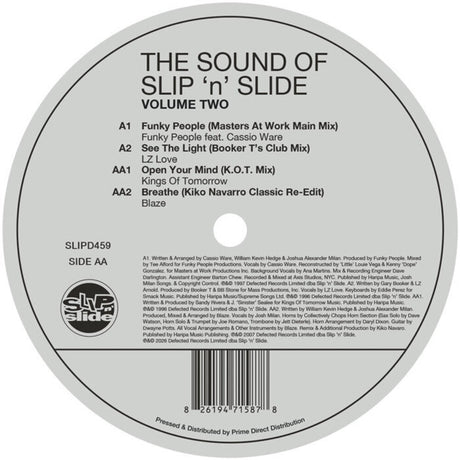 the album cover for Sound Of Slip 'n' Slide Vol. 2 / Various - Sound Of Slip 'n' Slide Vol. 2 / Various