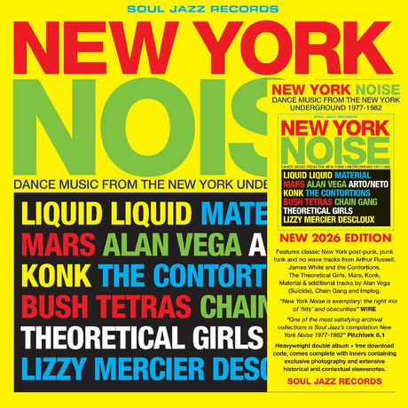 the album cover for Soul Jazz Records Presents - New York Noise - Dance Music From the New York Underground 1978-82 [2LP]