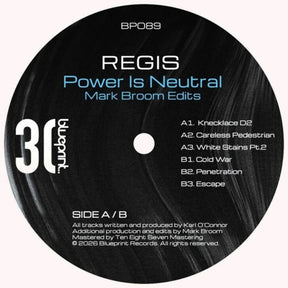 the album cover for Regis - Power Is Neutral (Mark Broom Edits) (Ep)
