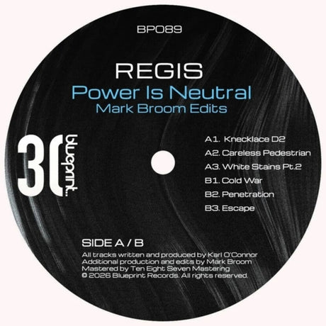 the album cover for Regis - Power Is Neutral (Mark Broom Edits) (Ep)