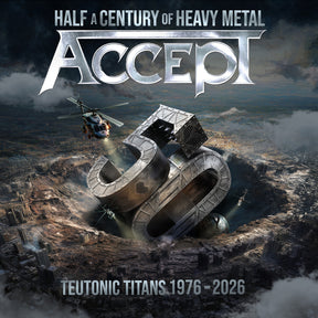 the album cover for Accept - Teutonic Titans 1976-2026 [Black]