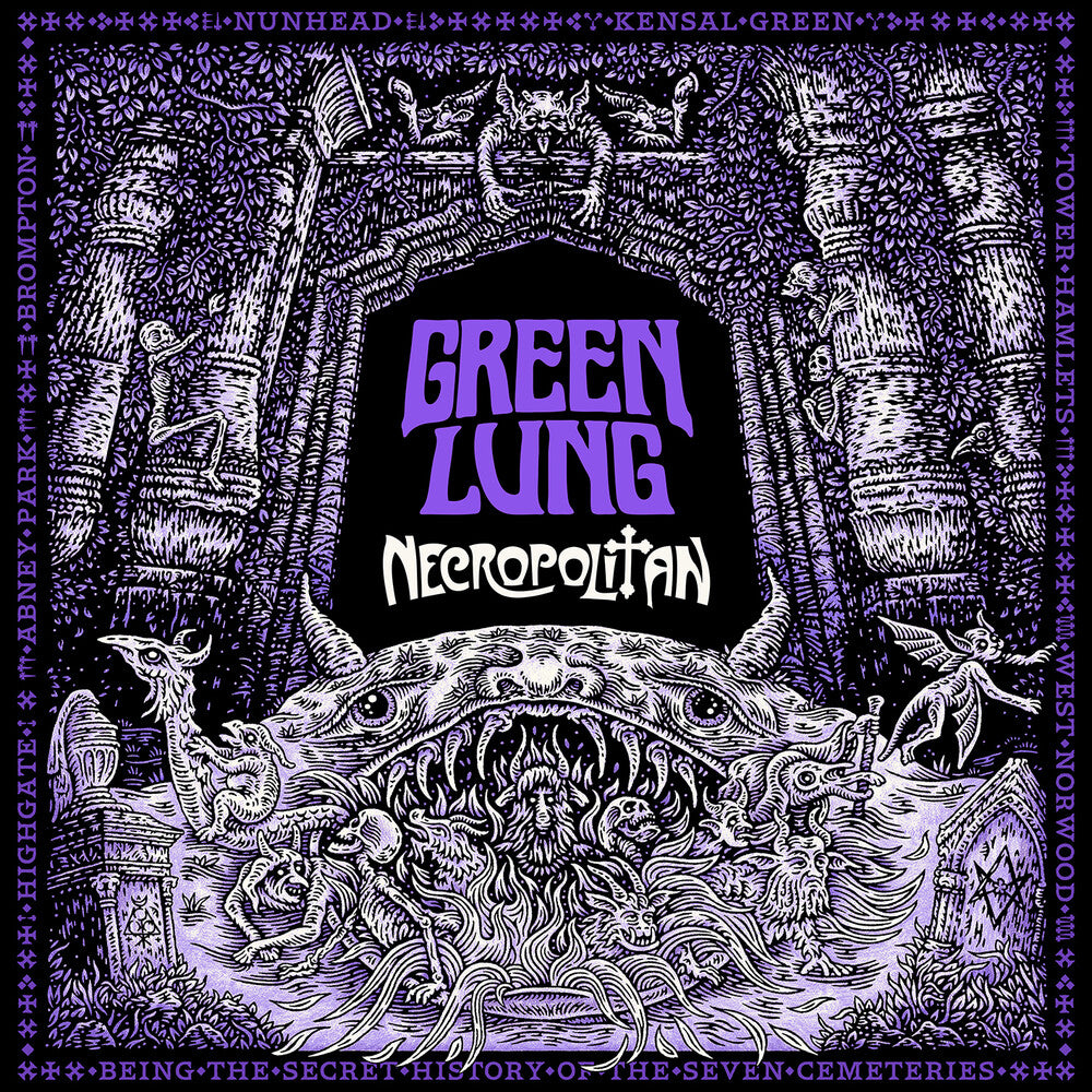 the album cover for Green Lung - Necropolitan (Jewl)