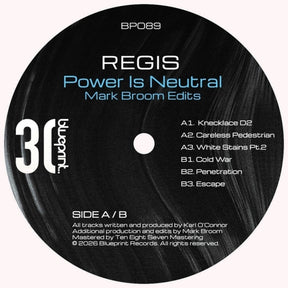 the album cover for Regis - Power Is Neutral (Blk) [Colored Vinyl] (Ep)