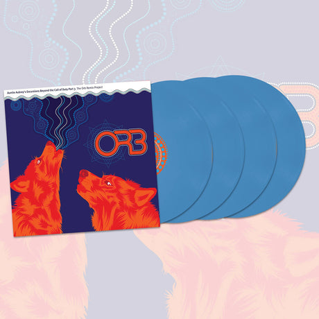 the album cover for ORB - Auntie Aubrey's Excursions Beyond 3 (Blue) [Colored Vinyl]