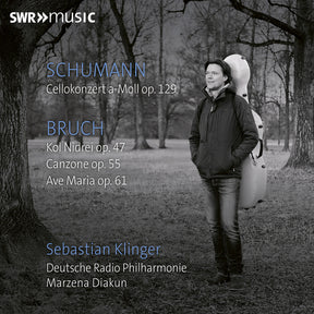 the album cover for Sebastian Klinger - Schumann & Bruch: Vc Con & Works For Vc & Orch