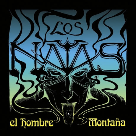 the album cover for Los Natas - Hombre Montana (Blue) [Colored Vinyl] (Red) (Spla)