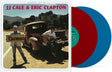 the album cover for Eric Clapton and J. J. Cale - The Road to Escondido [Ruby Red and Sky Blue]