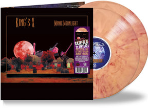 the album cover for King's X - Manic Moonlight (mars Attack Orange Vinyl)