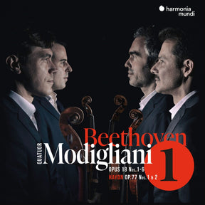the album cover for Modigliani Quartet - Beethoven: Complete String Quartets - Vol. 1