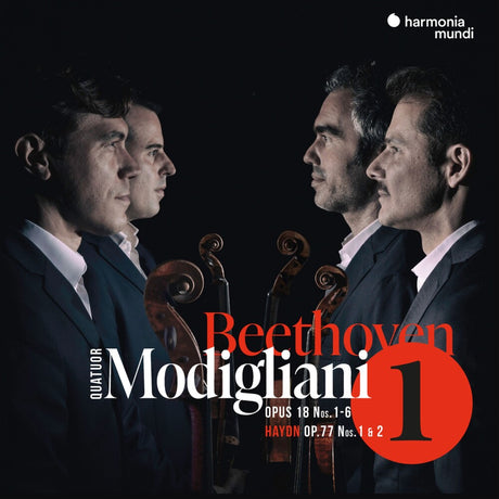 the album cover for Modigliani Quartet - Beethoven: Complete String Quartets - Vol. 1