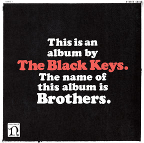 the album cover for The Black Keys - Brothers [Cola Bottle Clear]