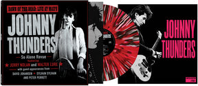 the album cover for Johnny Thunders - Dawn of the Dead: Live at Max's [Black Red White Splatter]