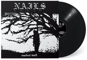 the album cover for Nails - Unsilent Death