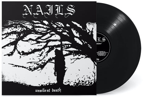 the album cover for Nails - Unsilent Death