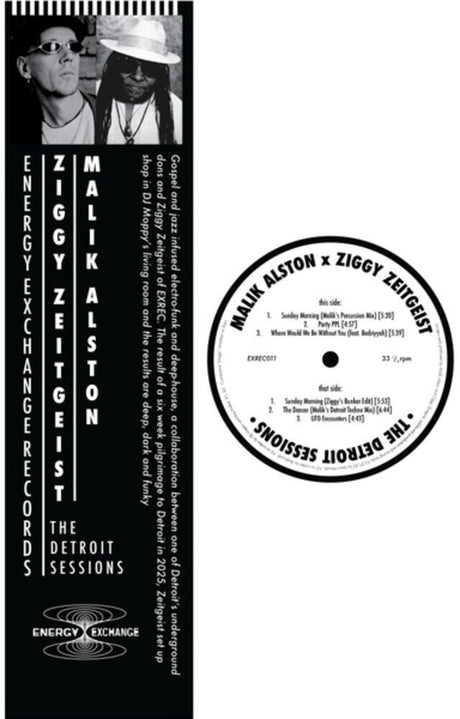 the album cover for Ziggy Zeitgeist / Malik Alston - Detroit Sessions (Ep)