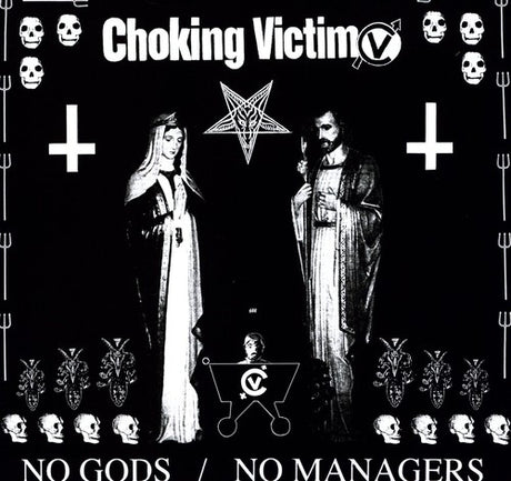 the album cover for Choking Victim - No Gods No Managers