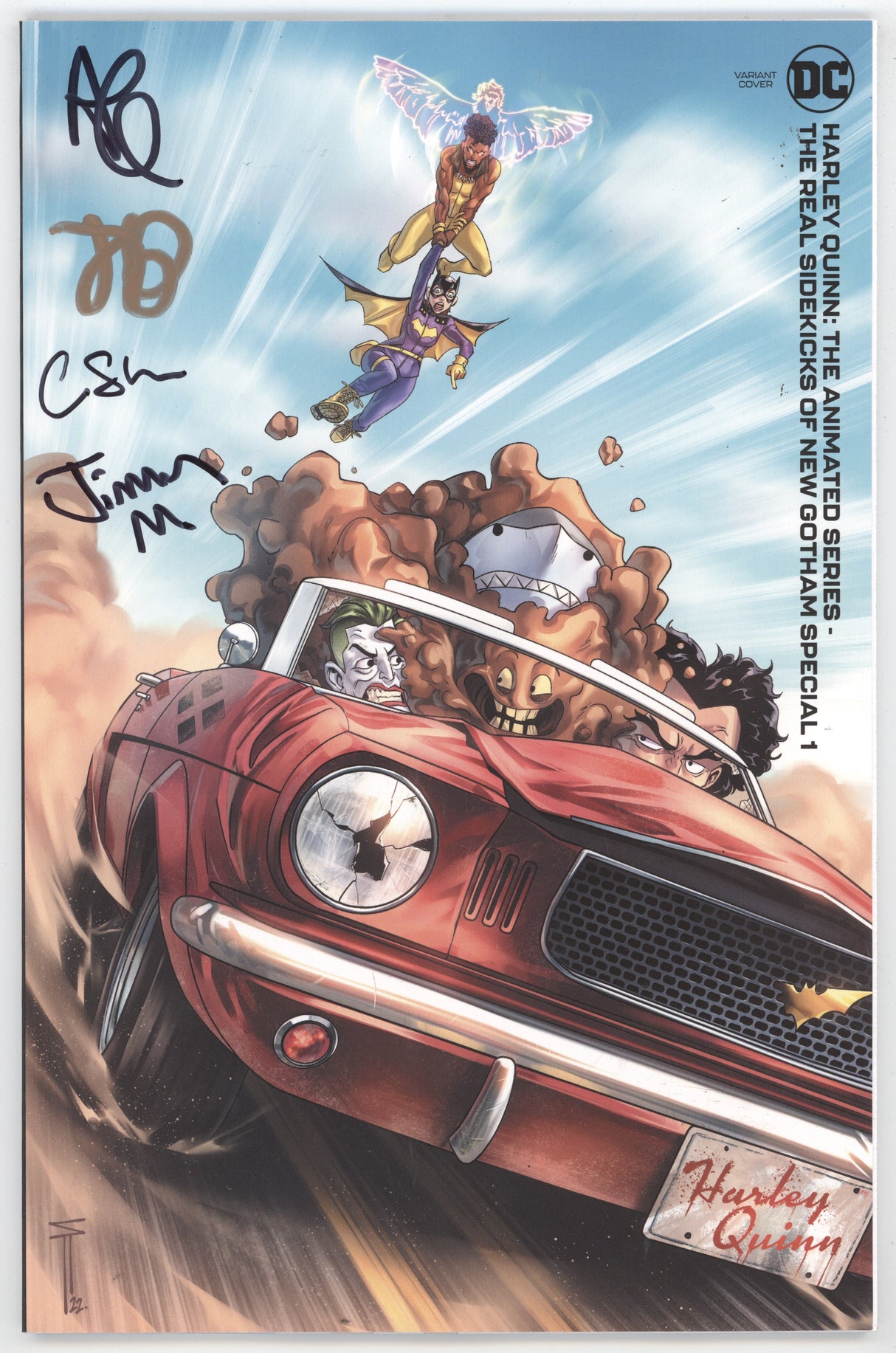 Harley Quinn Animated Series Real Sidekicks Of New Gotham Special #1 (One-Shot) C 1:25 Sergio Acuna SIGNED 4x Variant (08/30/2022) Dc