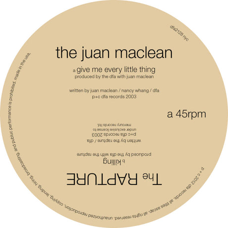 the album cover for Juan Maclean & Shit - Split
