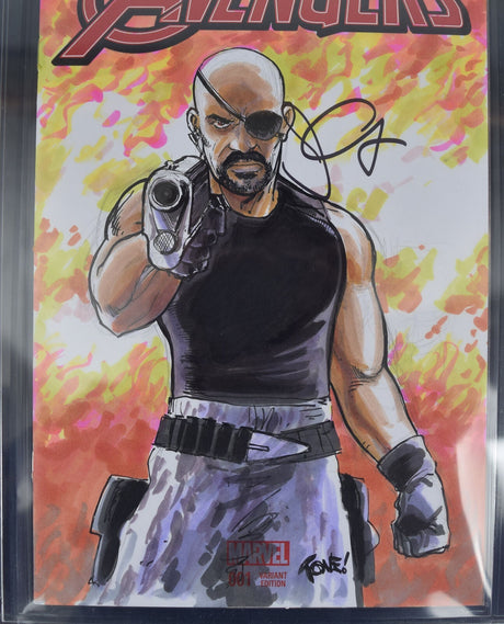 New Avengers 1 CGC SS 9.8 Tone Rodriguez John Carpenter Snake Plissken Sketch