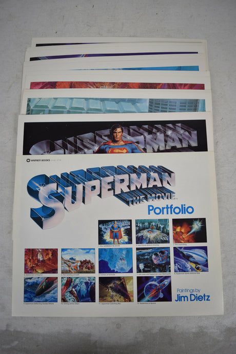 Superman The Movie Collector's Portfolio Original Art Inspired Jim Dietz
