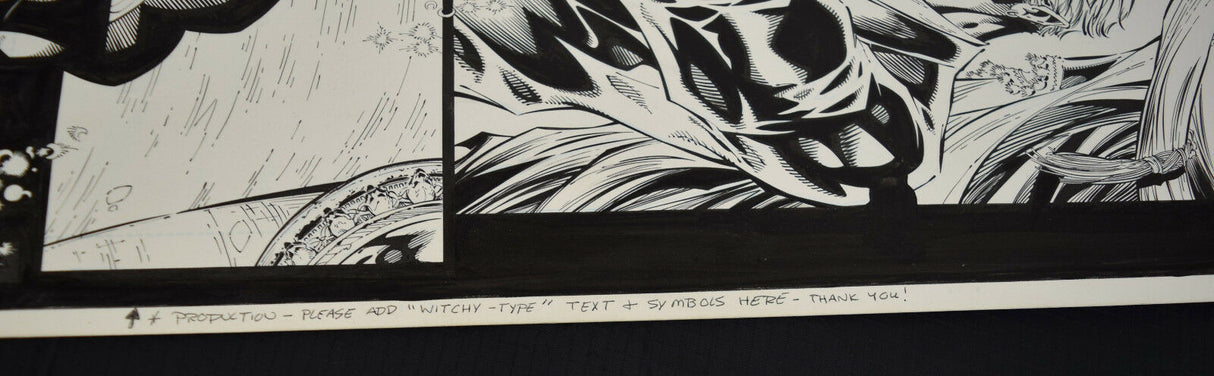Witchblade Darkchylde 1 Image Randy Queen Splash Page Original Art Sketch