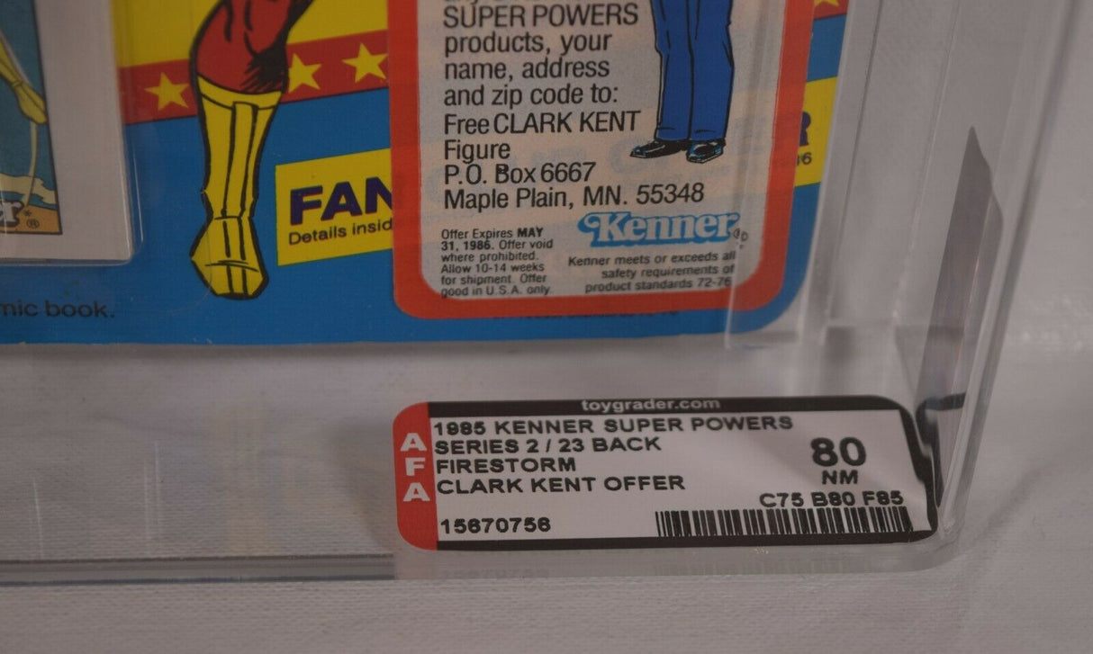 Firestorm Action Figure DC Super Powers Kenner 1985 MOC 23 Back AFA 80
