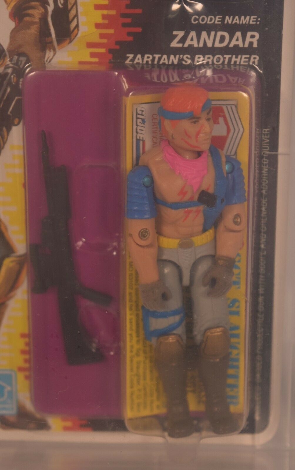 GI Joe ARAH Zandar Zartan Brother Action Figure Hasbro 1986 AFA 85