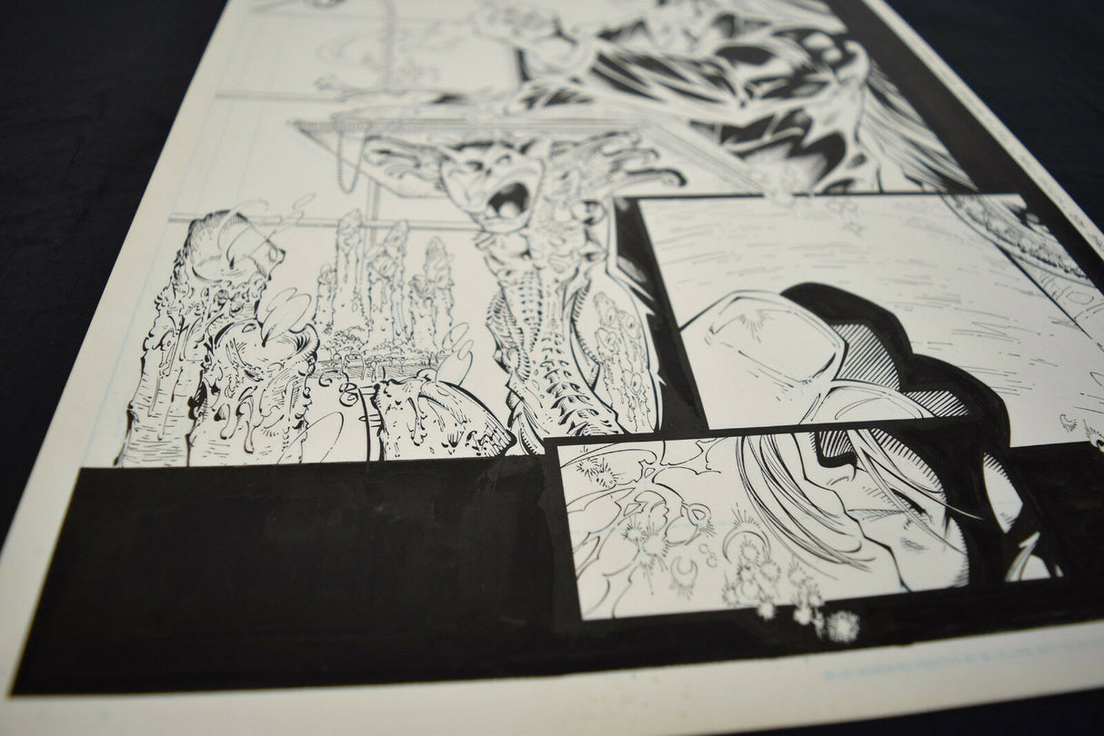 Witchblade Darkchylde 1 Image Randy Queen Splash Page Original Art Sketch