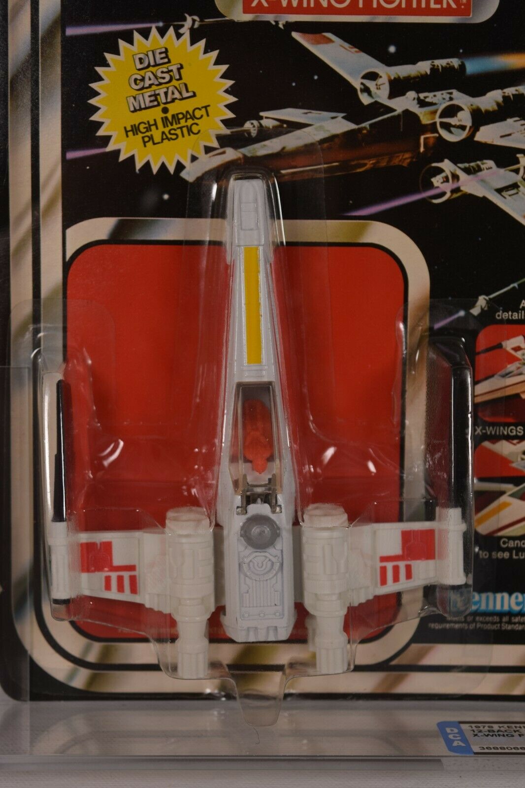 Star Wars X-Wing Die Cast Metal Kenner 1978 MOC 12 Back AFA DCA 85