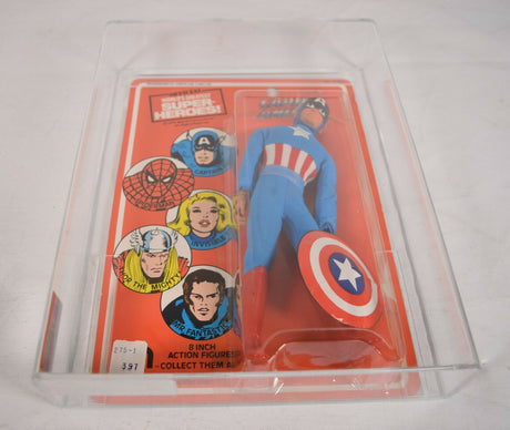 Captain America Action Figure Mego WGSH Worlds Greatest Super Heroes 1977 AFA 85