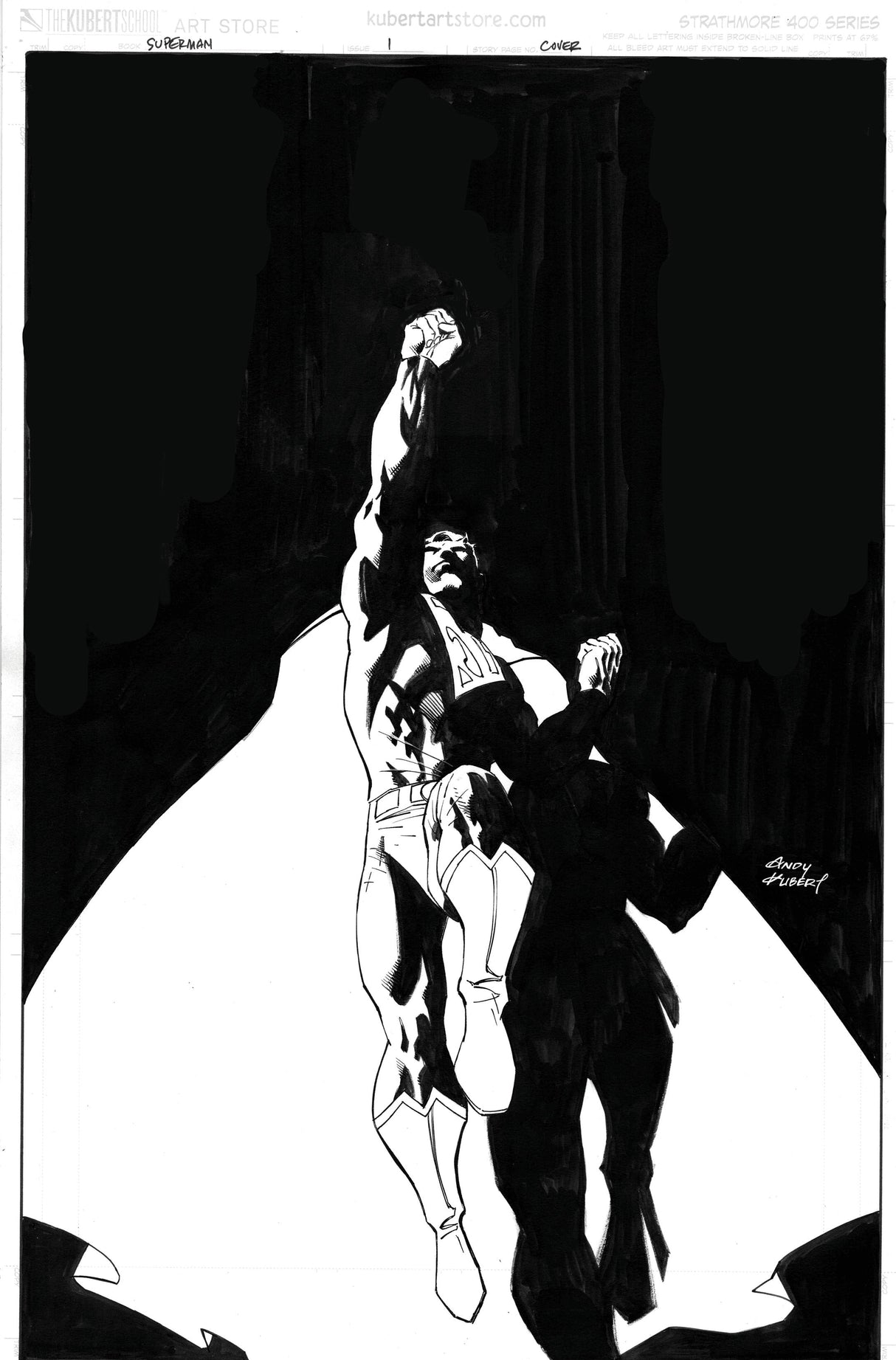 Superman #1 M 1:25 Andy Kubert Black & White Card Stock Variant (02/21/2023) Dc