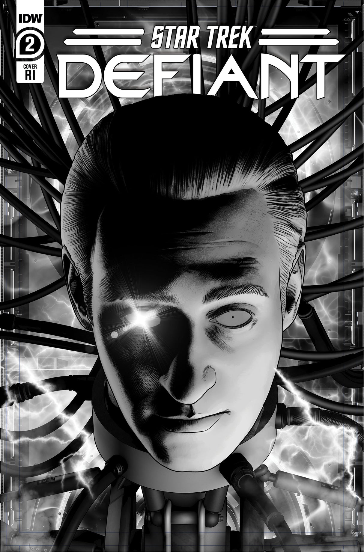 Star Trek Defiant #2 D 1:10 Angel Unzueta B&W (04/12/2023) IDW