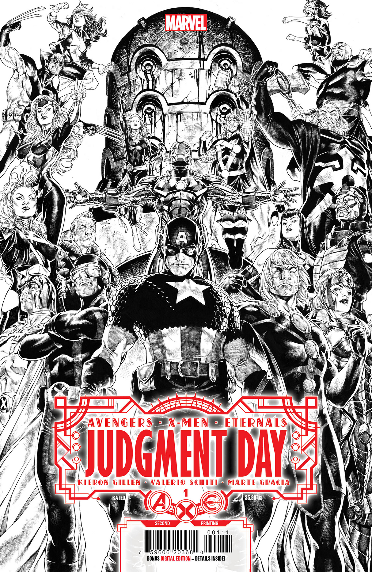 A.X.E. Judgment Day #1 2nd Print Mark Brooks Variant [Axe] (09/14/2022) Marvel