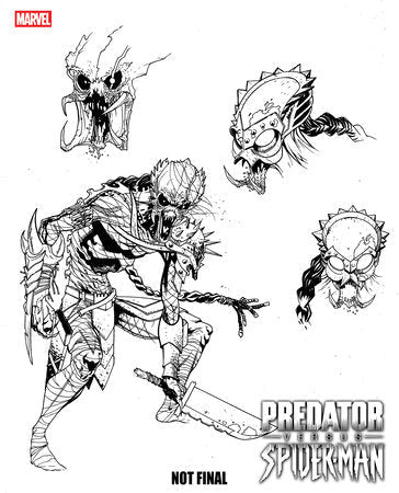 Predator Vs Spider-Man #1 A1 Cover Set Of 7 1:10 1:25 1:100 (04/23/2025) Marvel