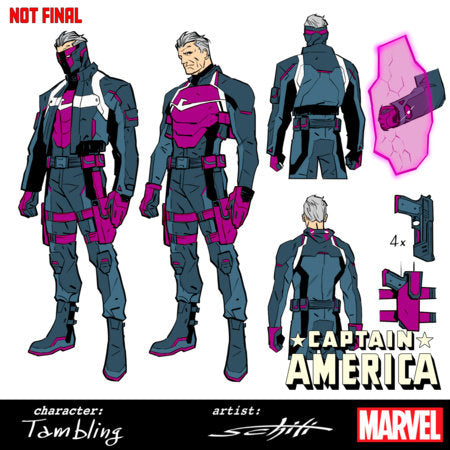 Captain America #8 E 1:10 Valerio Schiti Design Variant (03/18/2026) Marvel