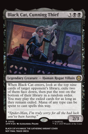 Black Cat #10 B Alessandra Pisano Magic The Gathering Variant (05/13/2026) Marvel