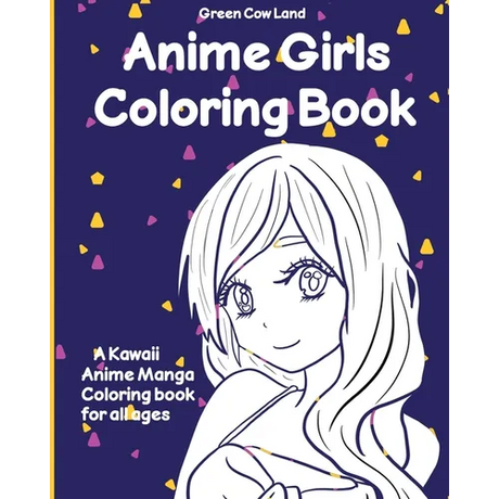 Anime Girls Coloring Book