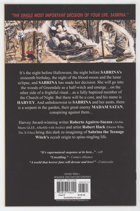 Chilling Adventures Of Sabrina 3 B Archie 2015 NM Robert Hack Variant
