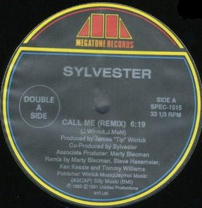 the album cover for Sylvester - Call Me / Good Feeling