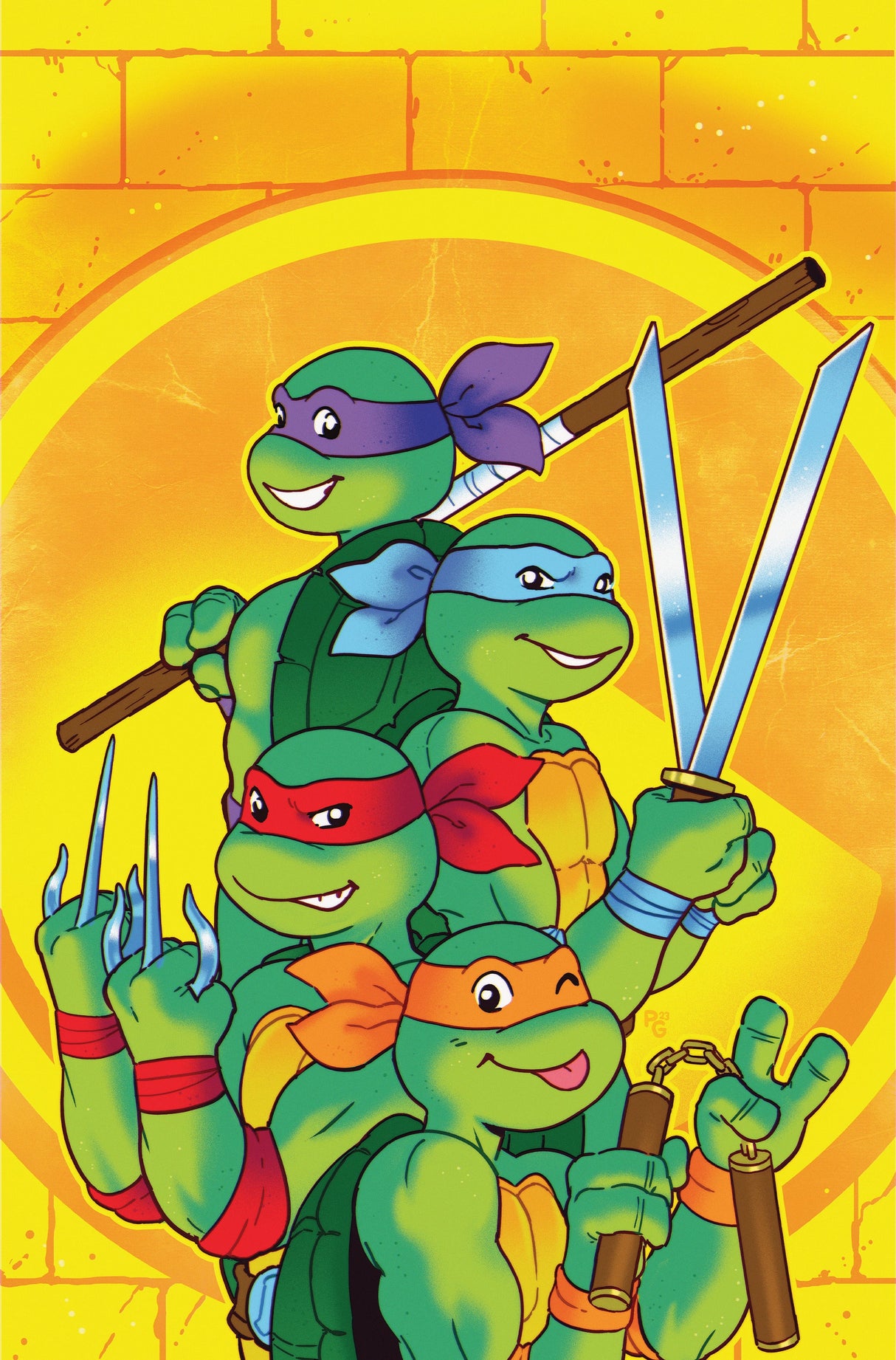 Teenage Mutant Ninja Turtles TMNT Saturday Morning Adventures #7 E 1:25 Ganucheau (11/29/2023) Idw