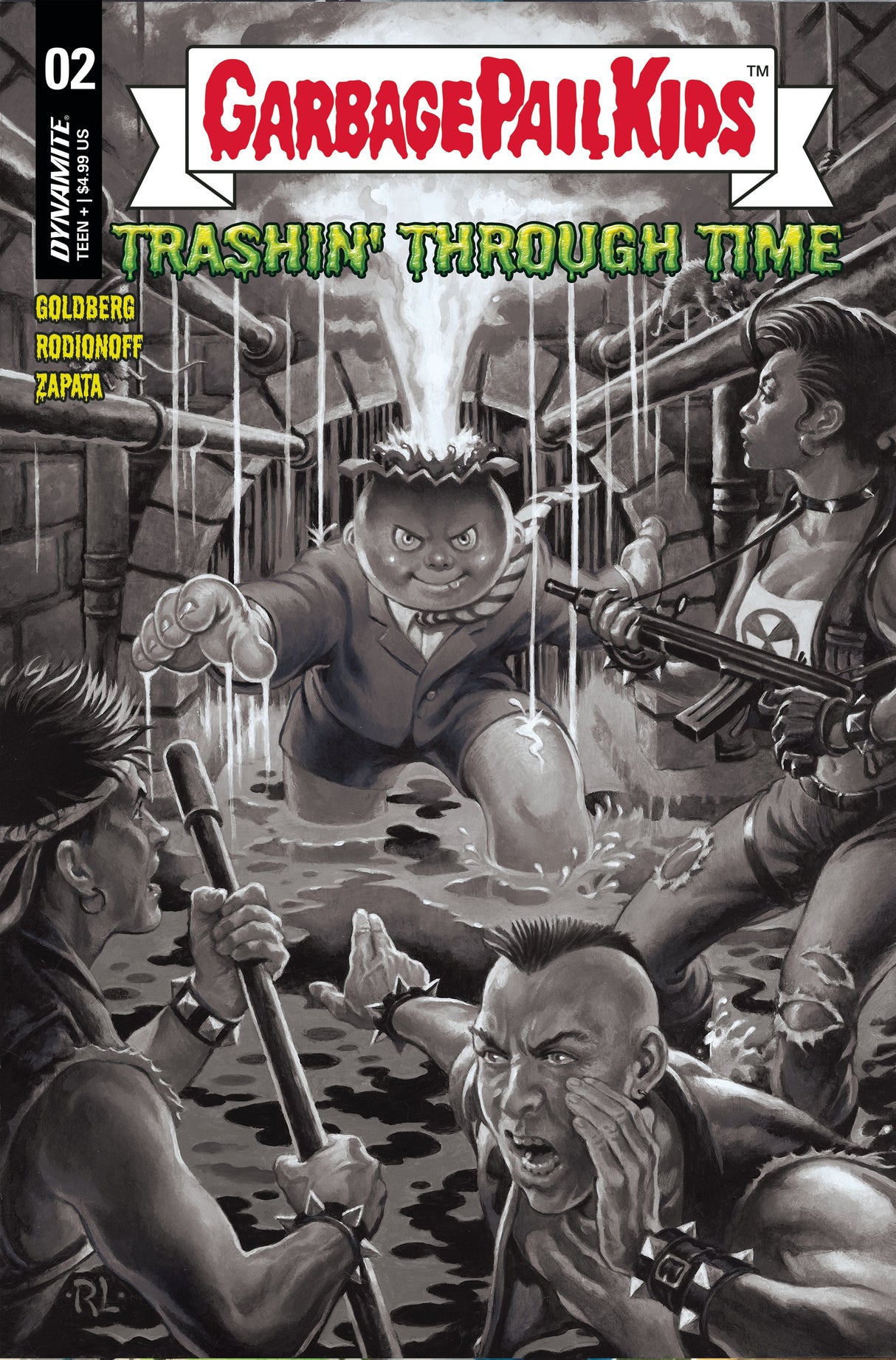 Garbage Pail Kids Through Time #2 F 1:10 Lago B&W Variant (11/08/2023) Dynamite