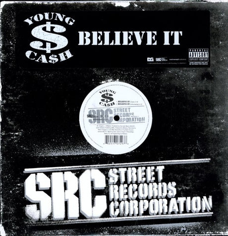 the album cover for Young Cash - Believe It (x4)