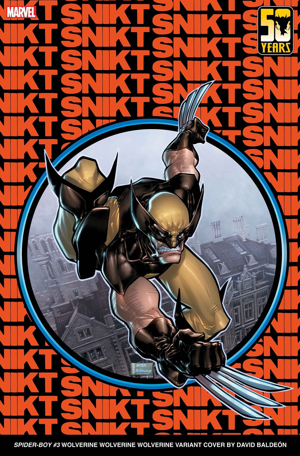 Spider-Boy #3 B David Baldeon Wolverine Amazing Spider-Man 300 Homage Variant (01/31/2024) Marvel