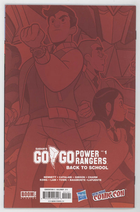 Go Go Power Rangers Grid #1 BOOM 2018 NYCC Variant Hasbro