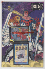 X-Force 1 Marvel 1991 NM Polybag Sunspot Gideon Card Negative UPC Logo