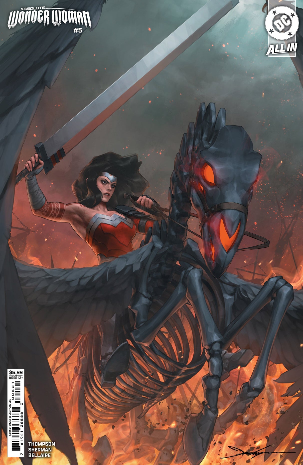 Absolute Wonder Woman #5 A1 Cover Set Of 5 1:25 1:50 (02/26/2025) Dc