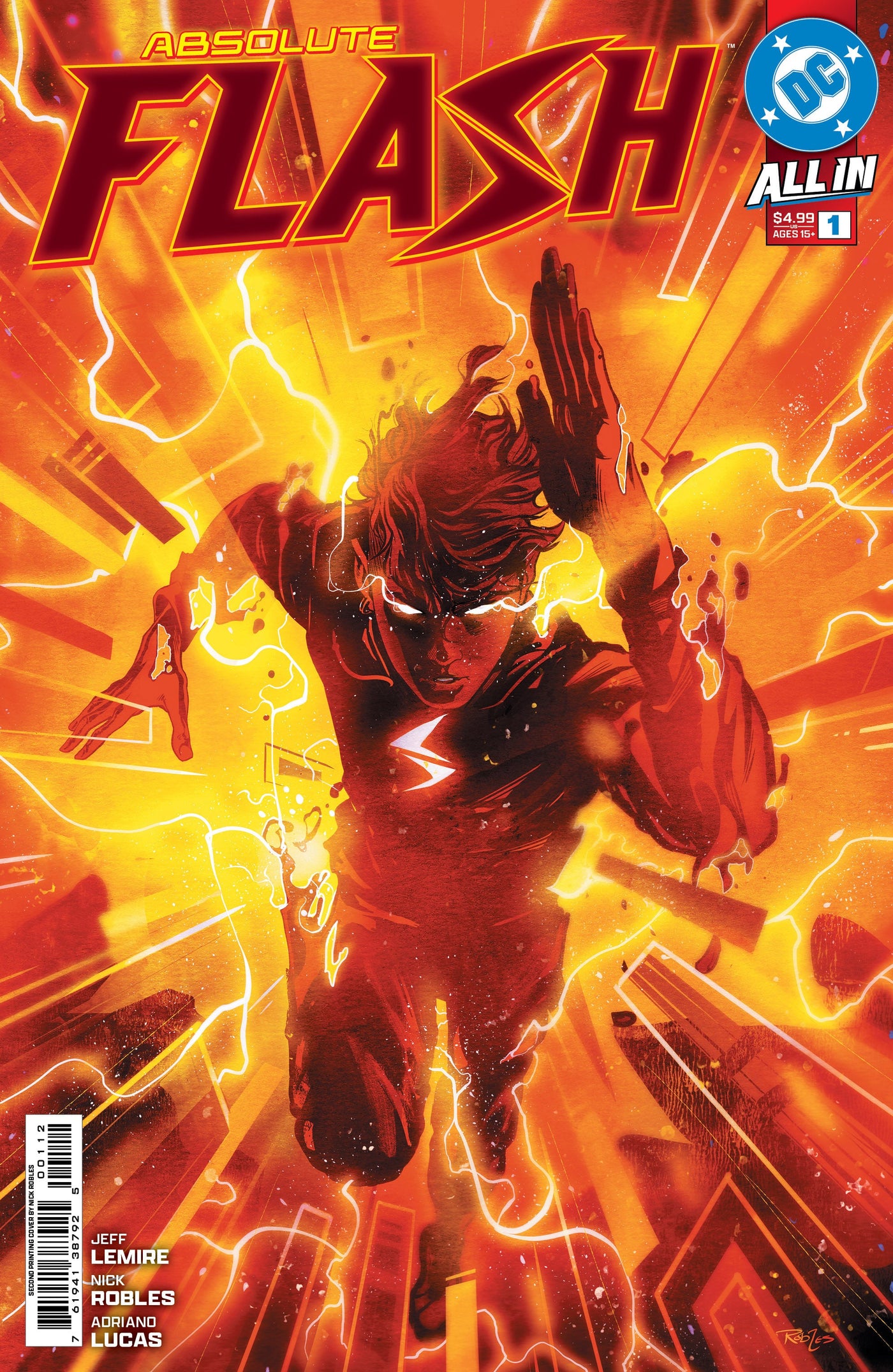 Absolute Flash #1 3rd Print Nick Robles Variant (10/08/2025) Dc