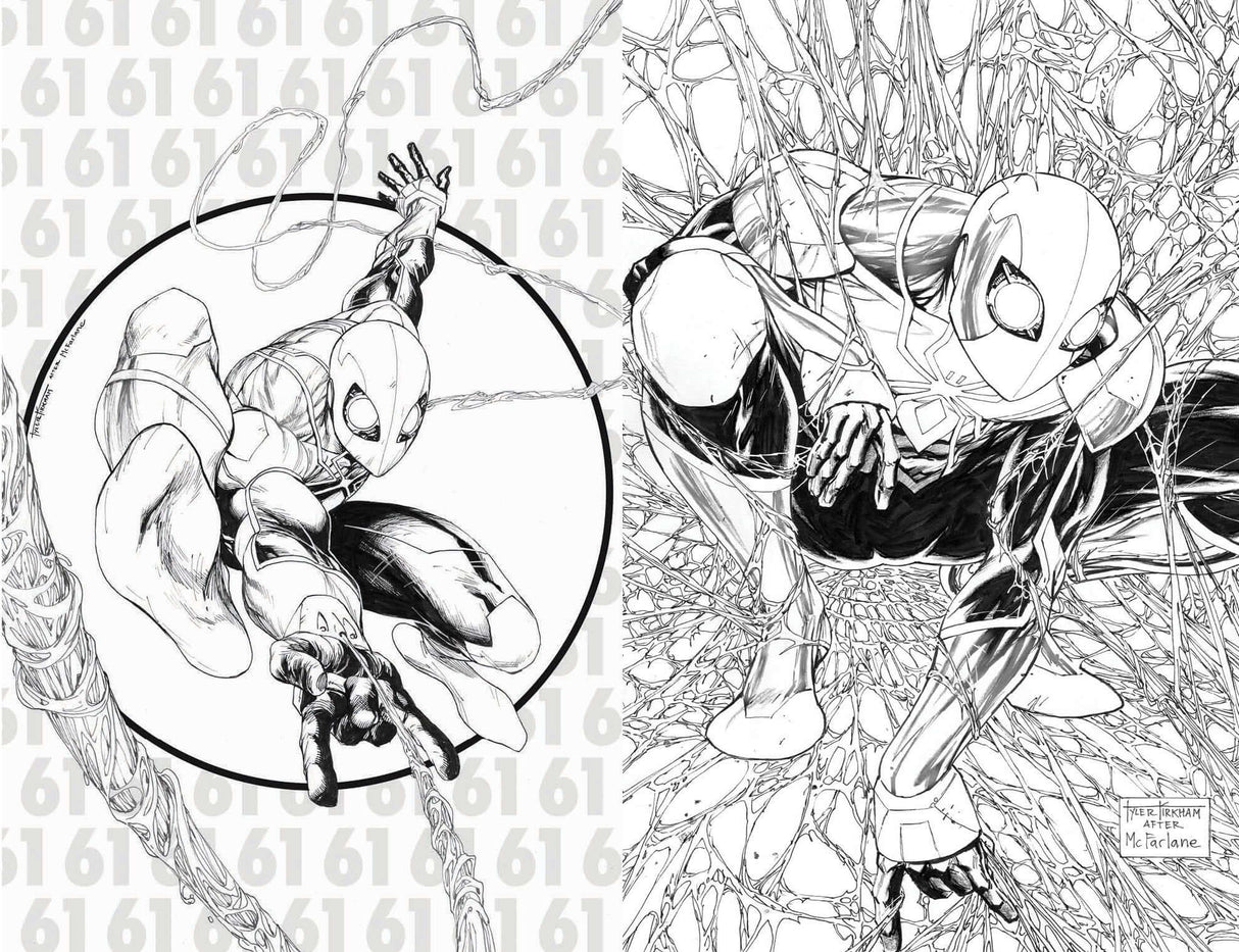 Amazing Spider-Man #61 #62 Tyler Kirkham Sketch BW 1 300 Homage Variant (04/21/2021) Marvel
