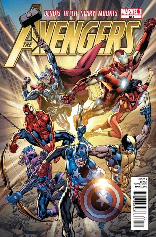 Avengers 12.1 4th Series Marvel 2011 Bryan Hitch Brian Michael Bendis