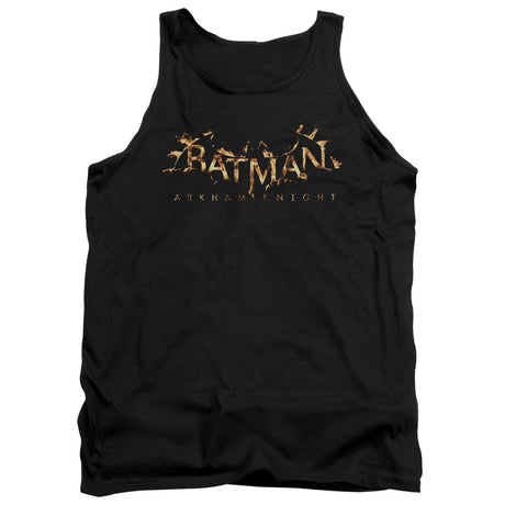 Batman Arkham Knight Ak Flame Logo Mens Tank Top Shirt Black Officially Licensed